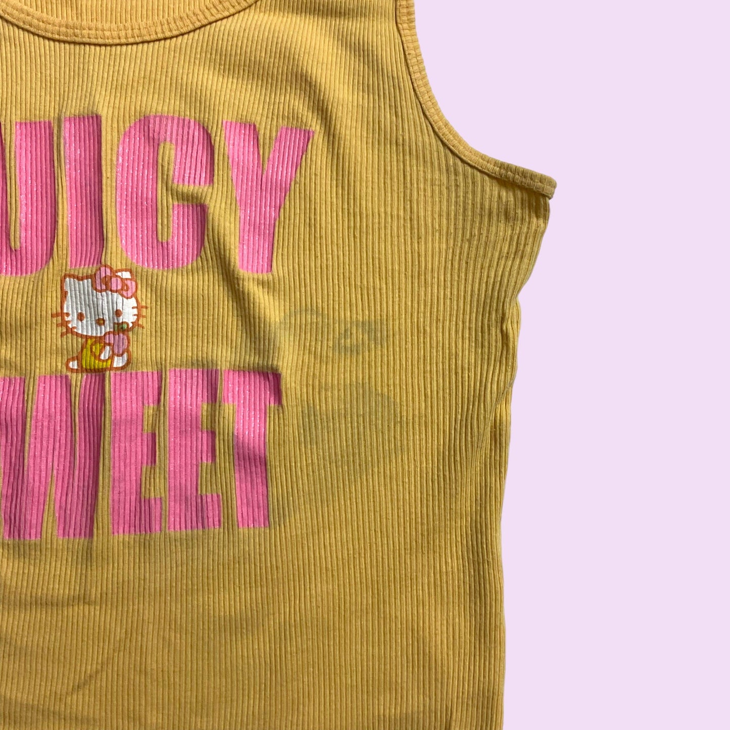 Vintage Y2K Graphic “Juicy Sweet” Doe Hello Kitty Tank Top