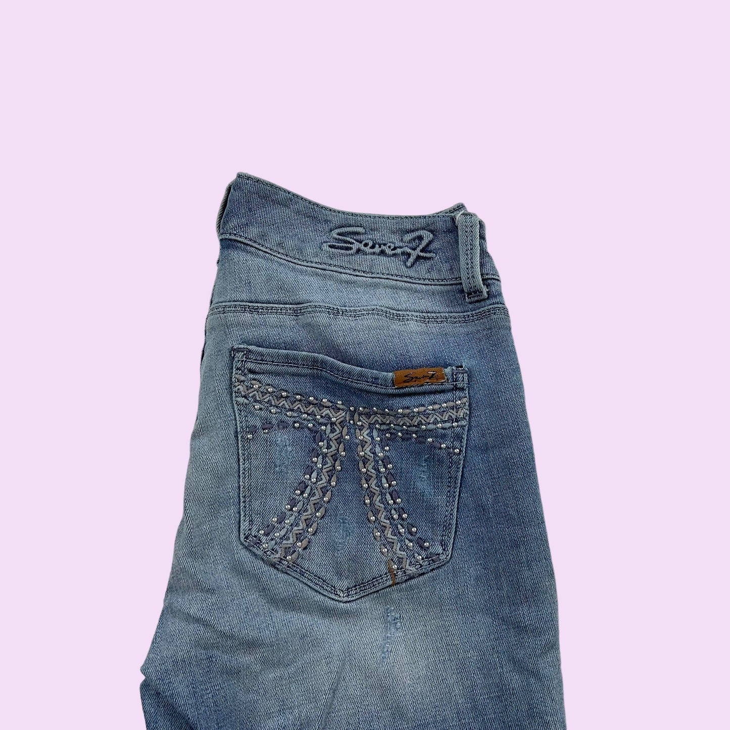 2000s Low-Rise Denim Flared Pants