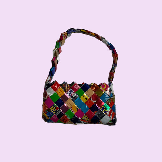 90s Handmade Wrapper Mini Handbag