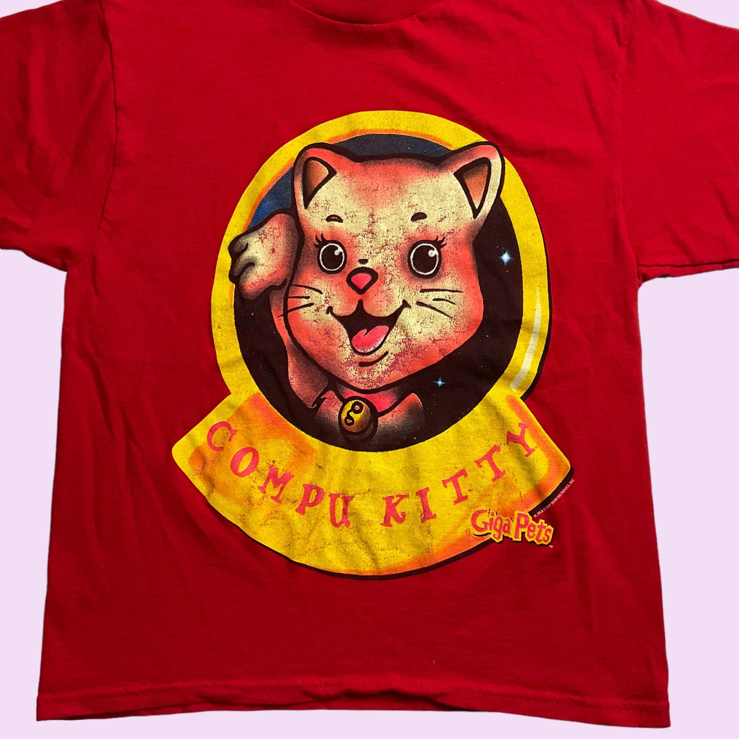 Vintage 90s Graphic Compu Kitty Giga Pets Tee