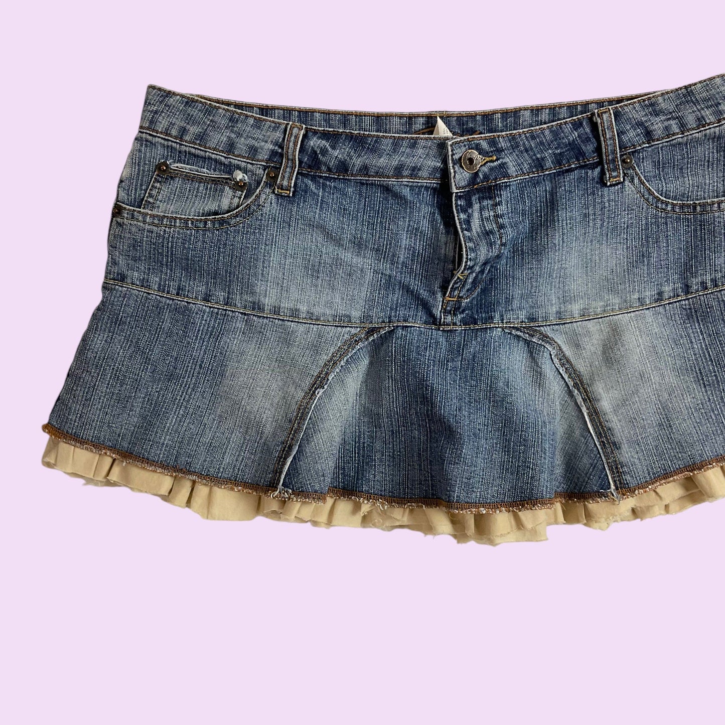 Vintage Y2K Jordache Denim Mini Skirt