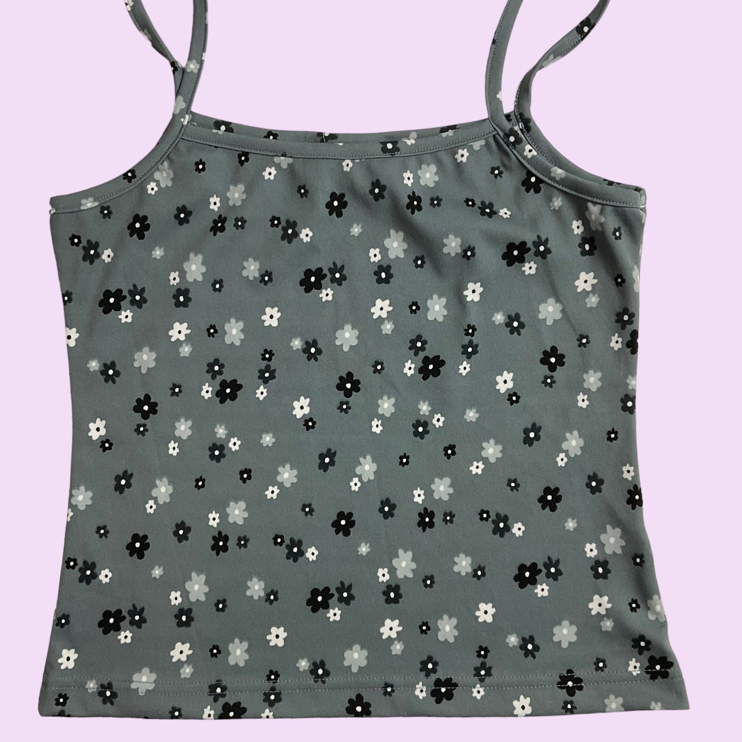 Vintage Y2K Flower Print Cami Top