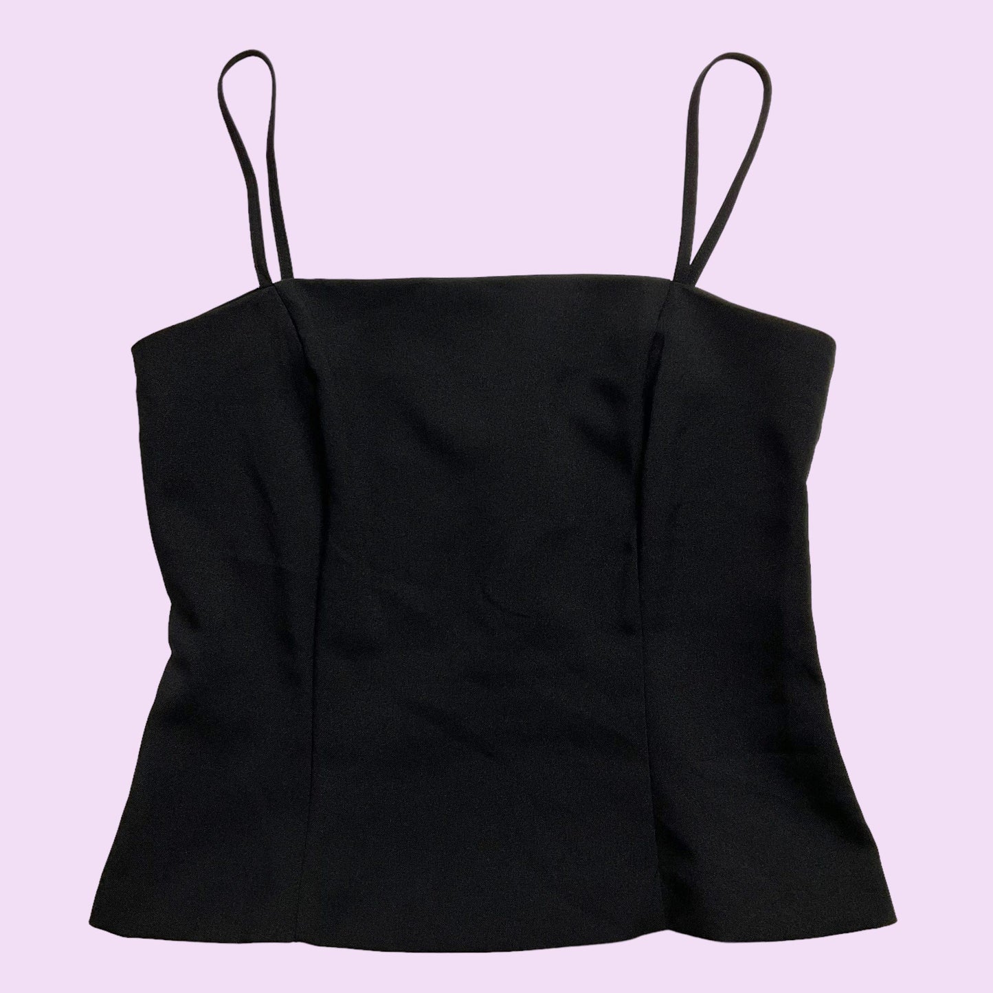 Vintage Y2K Black Basic Cami Top