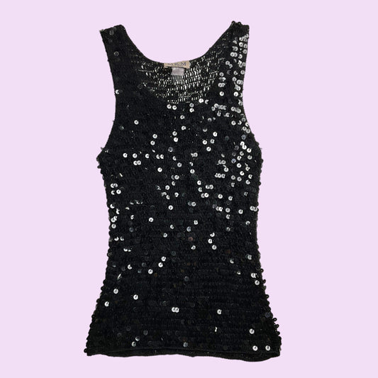 Vintage Y2K Sequined Tank Top