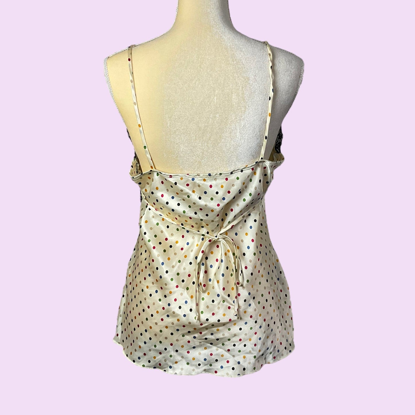 Vintage Y2K Polka Dot Cami Top