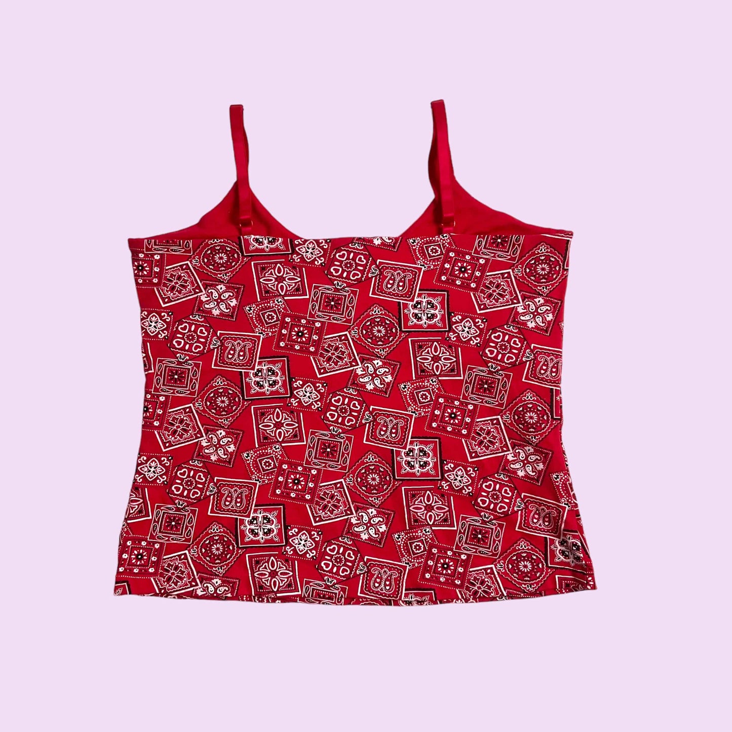 Vintage Y2K Bandana Print Cami Top