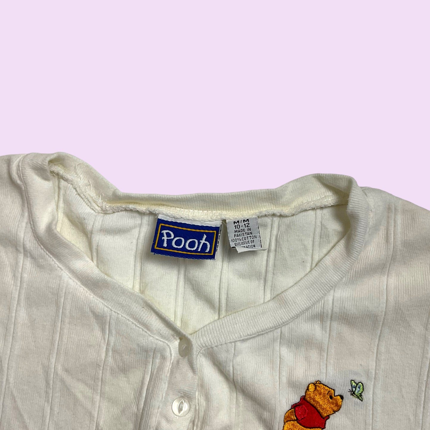 Vintage Y2K Embroidered Winnie The Pooh Top