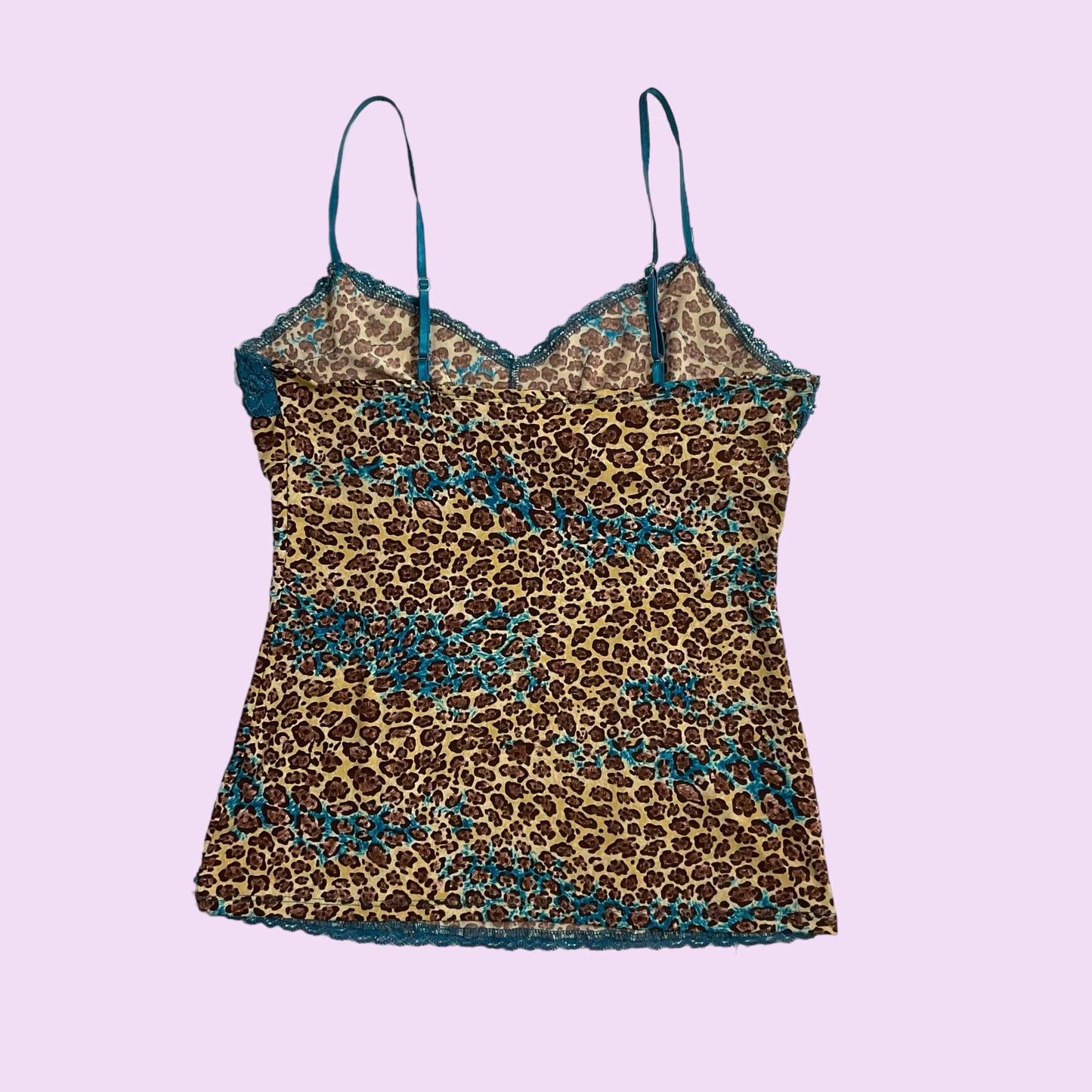 Vintage Y2K Leopard Print Cami Top