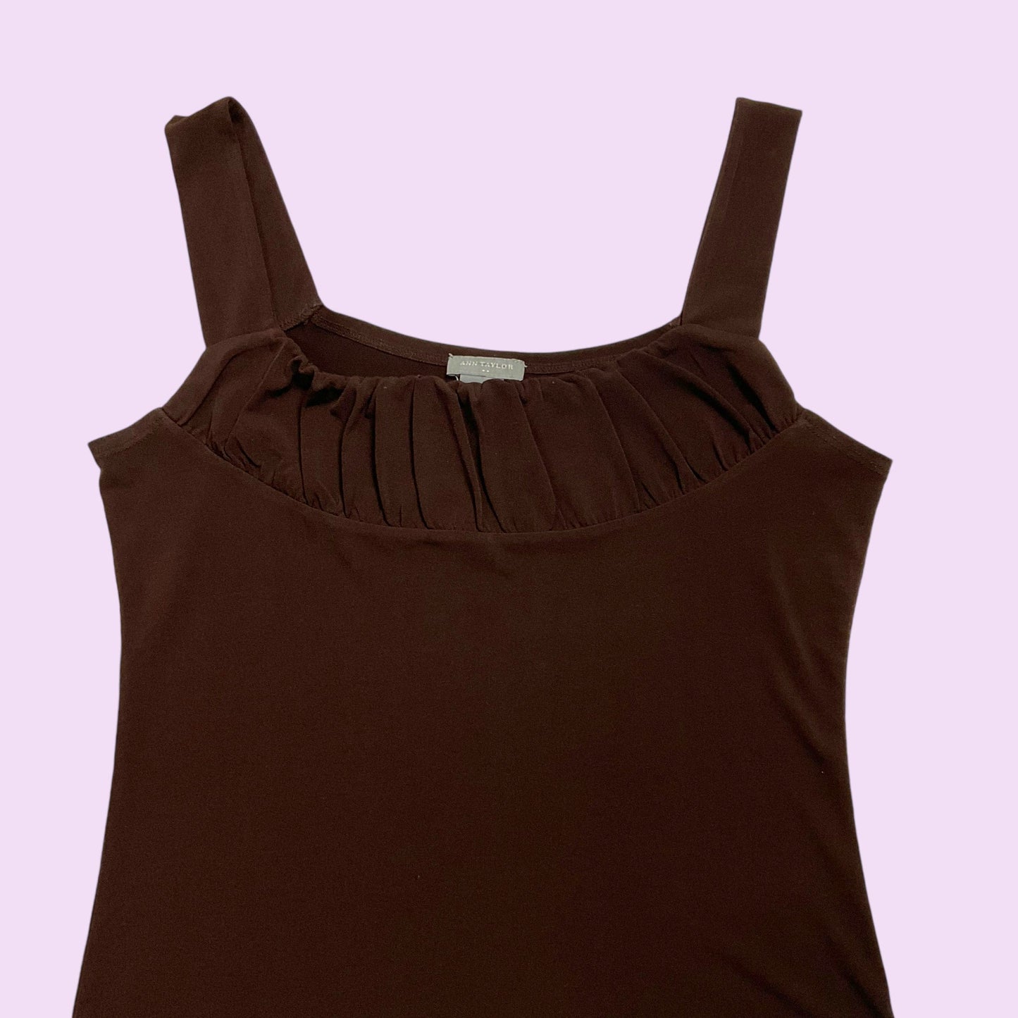 Vintage Y2K Brown Milkmaid Top