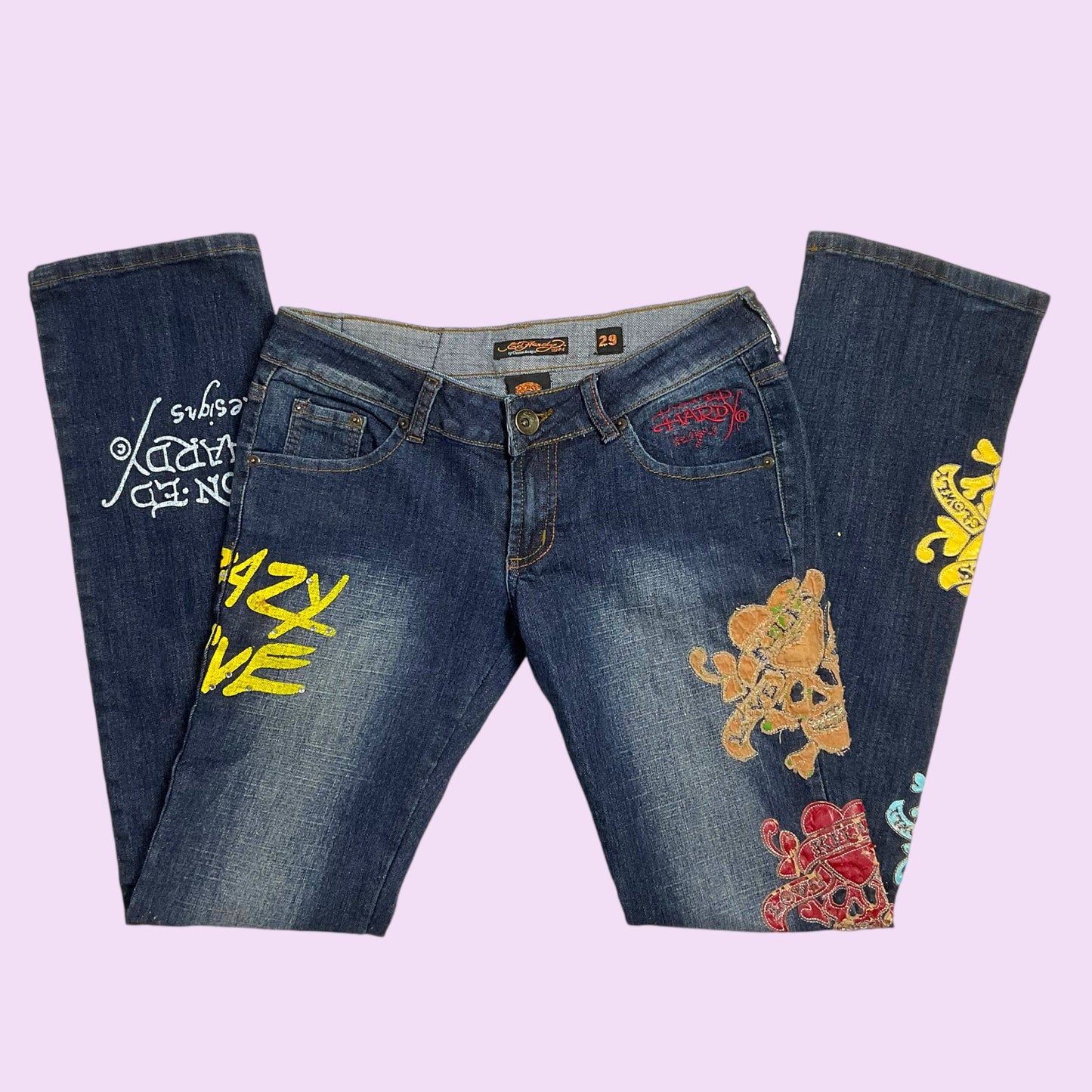 Vintage Y2K Graphic Ed Hardy Denim Jeans