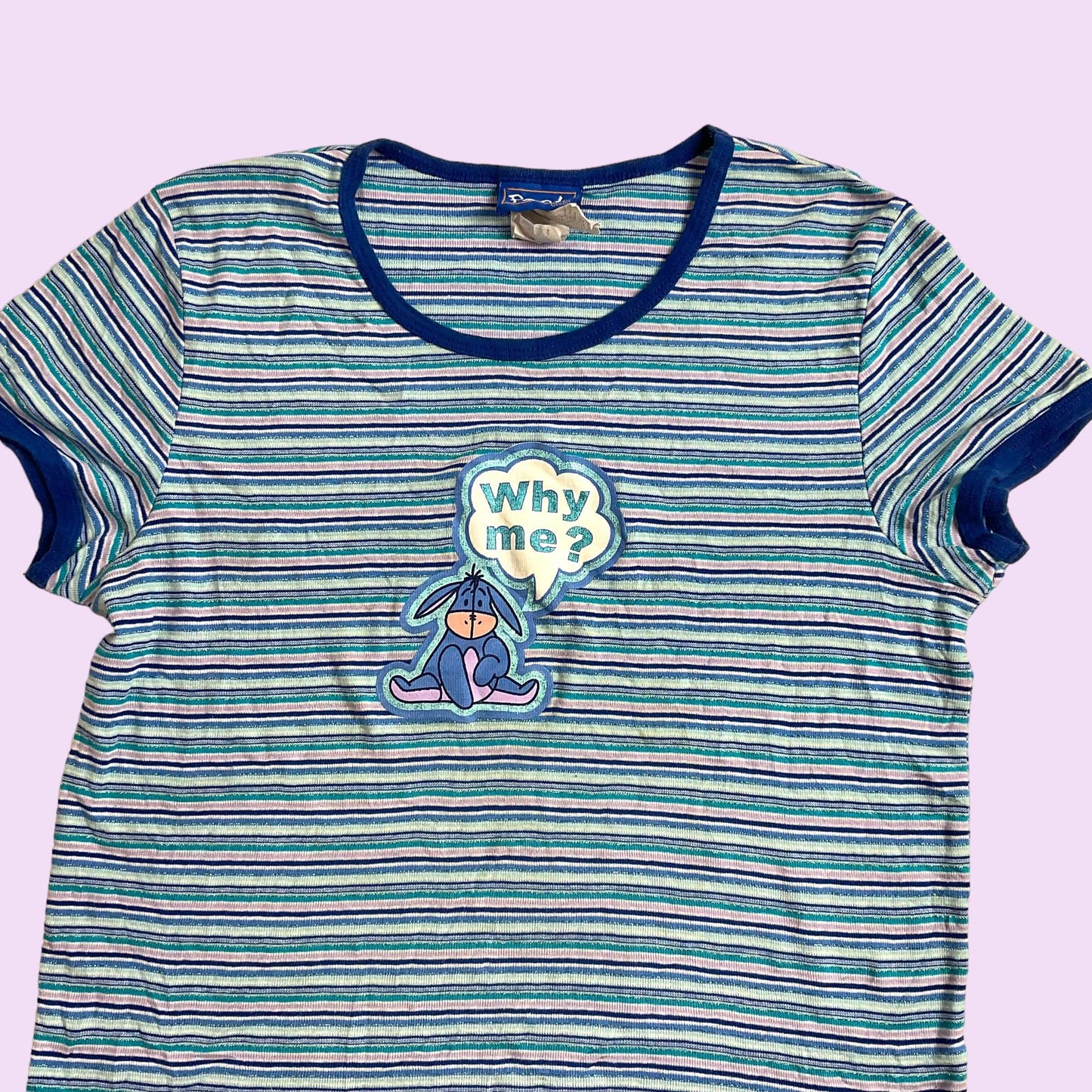 Y2K Graphic Eeyore Disney Ringer Top