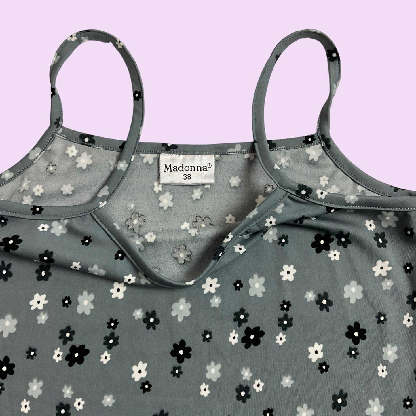 Vintage Y2K Flower Print Cami Top