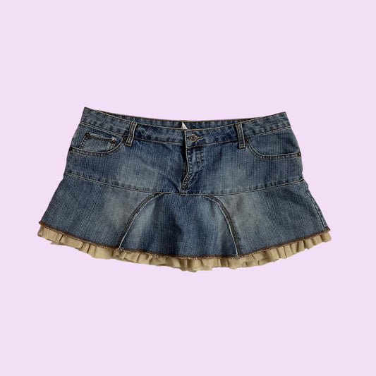 Vintage Y2K Jordache Denim Mini Skirt