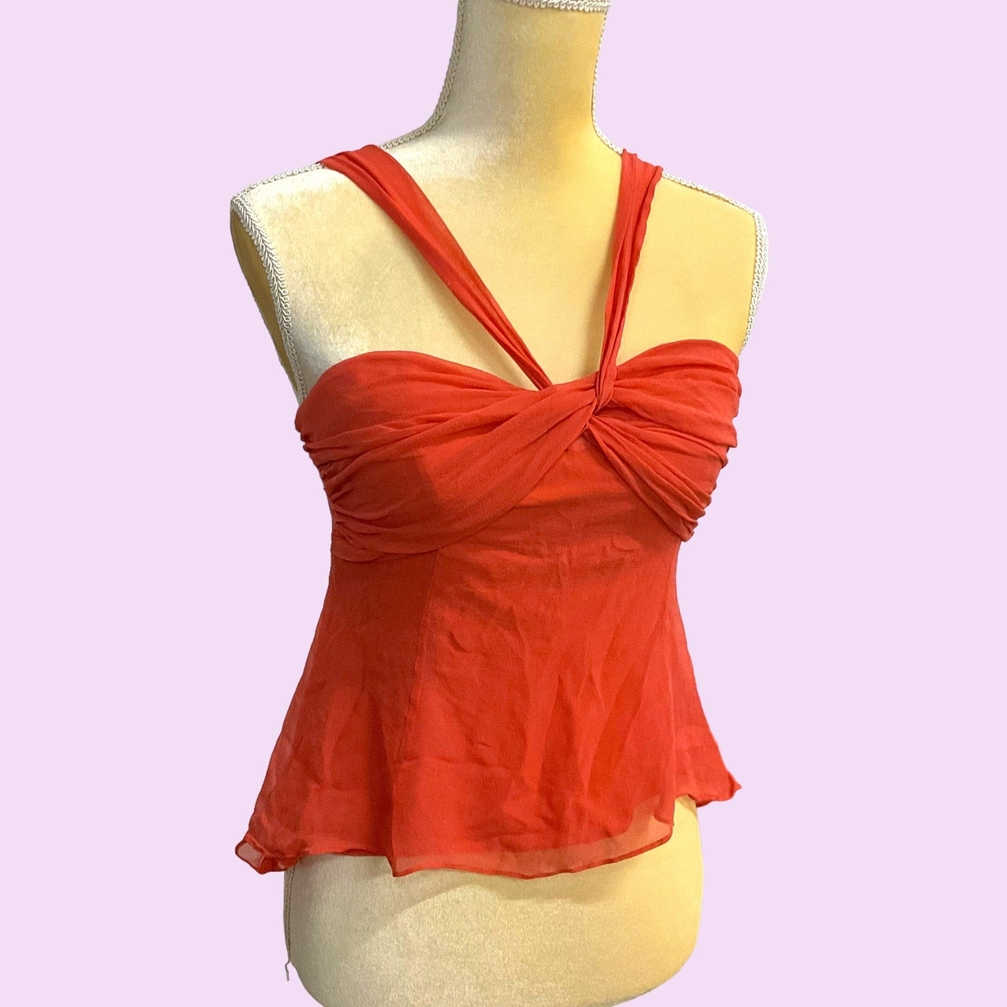 Vintage Y2K Flowy Halter Top