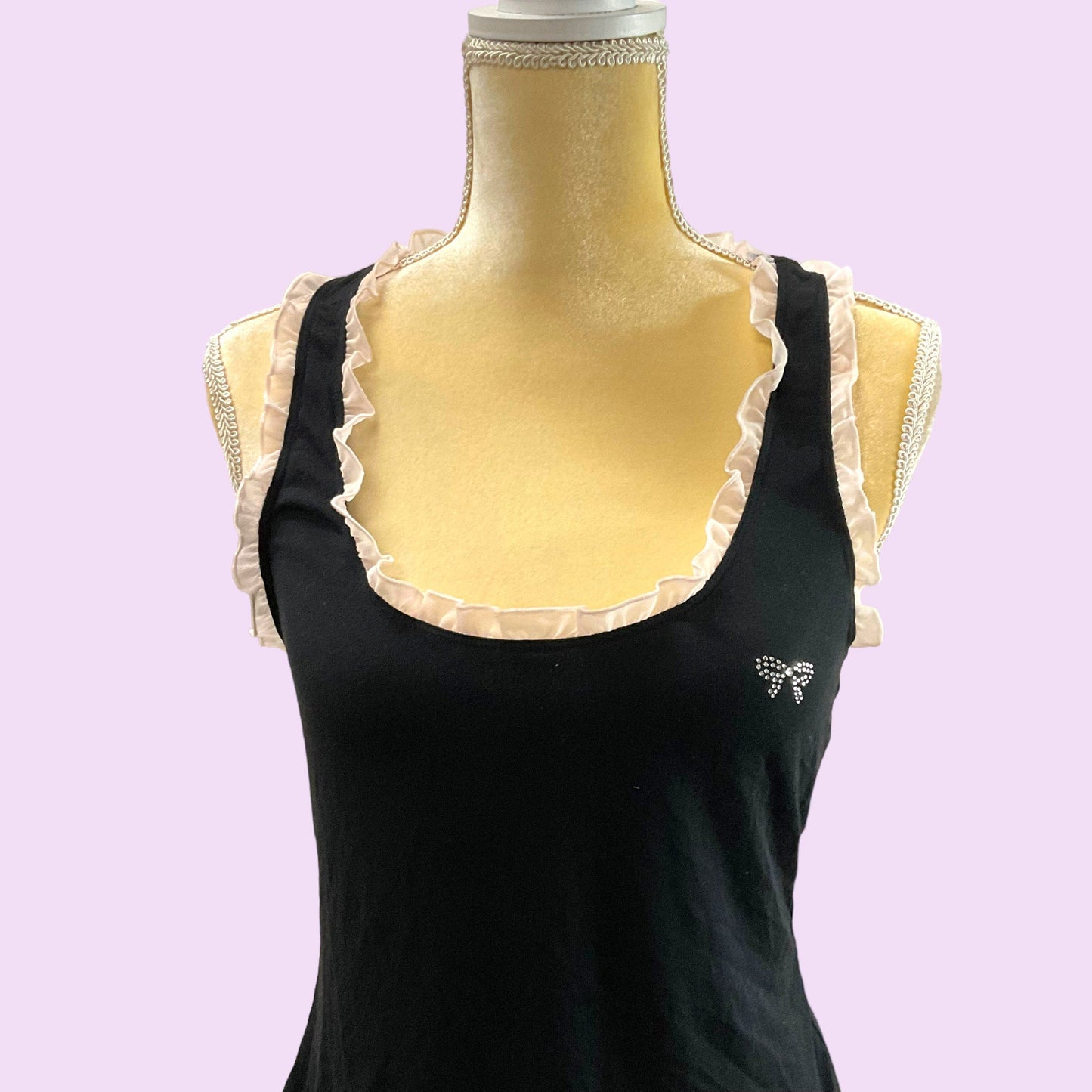 Y2K Victoria’s Secret Pink Trim Tank Top