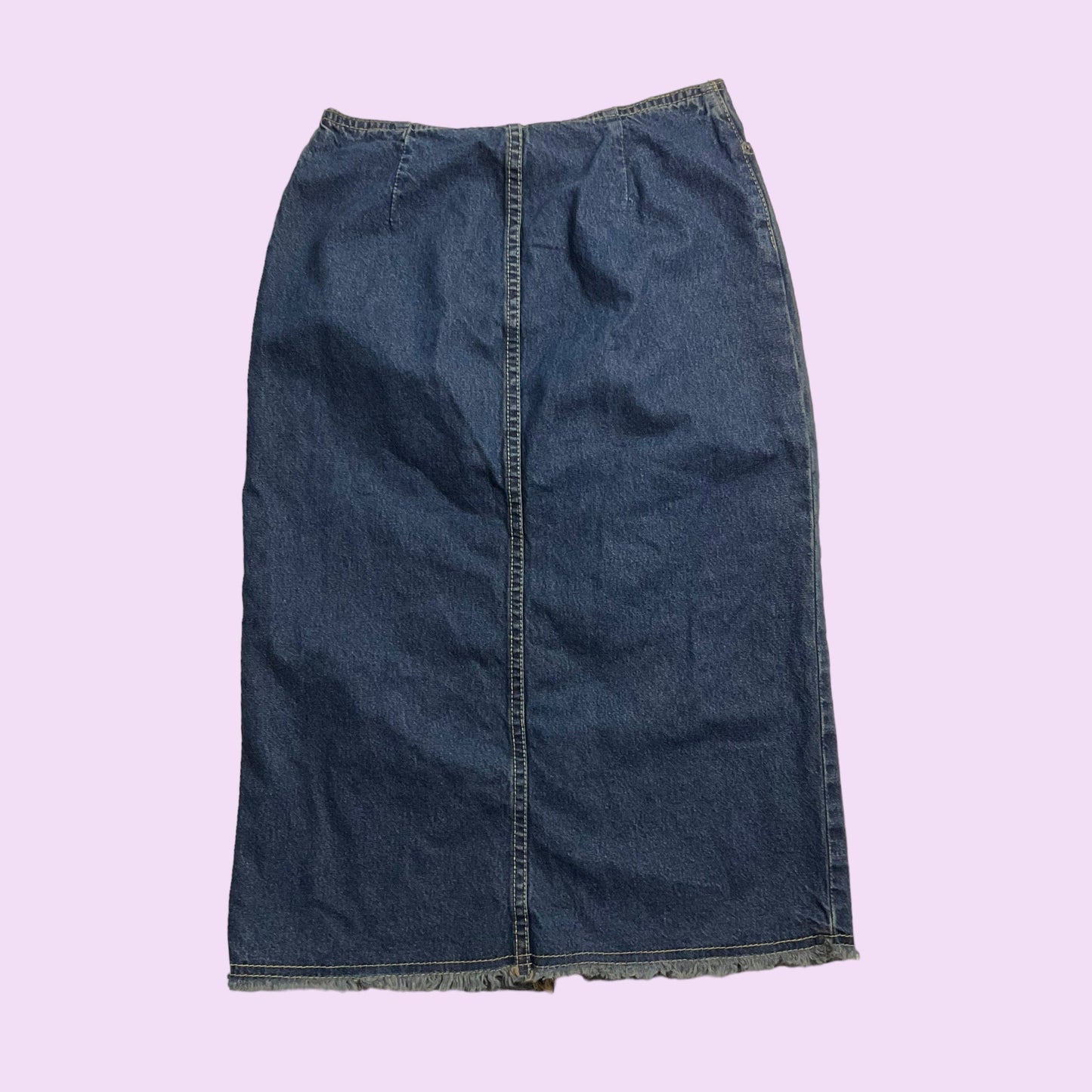 Vintage Y2K Denim Midi Skirt