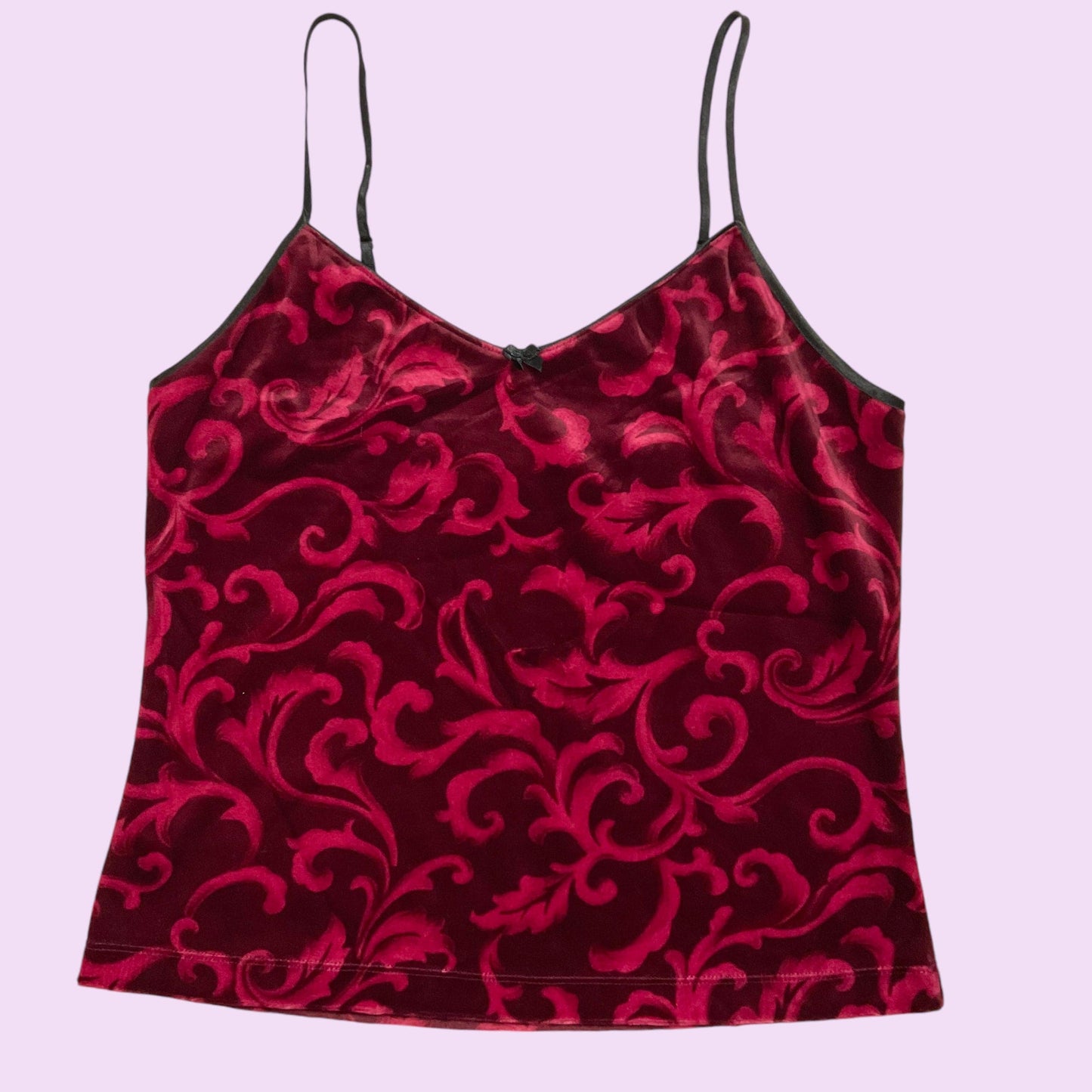 Vintage Y2K Velvet Graphic Cami Top