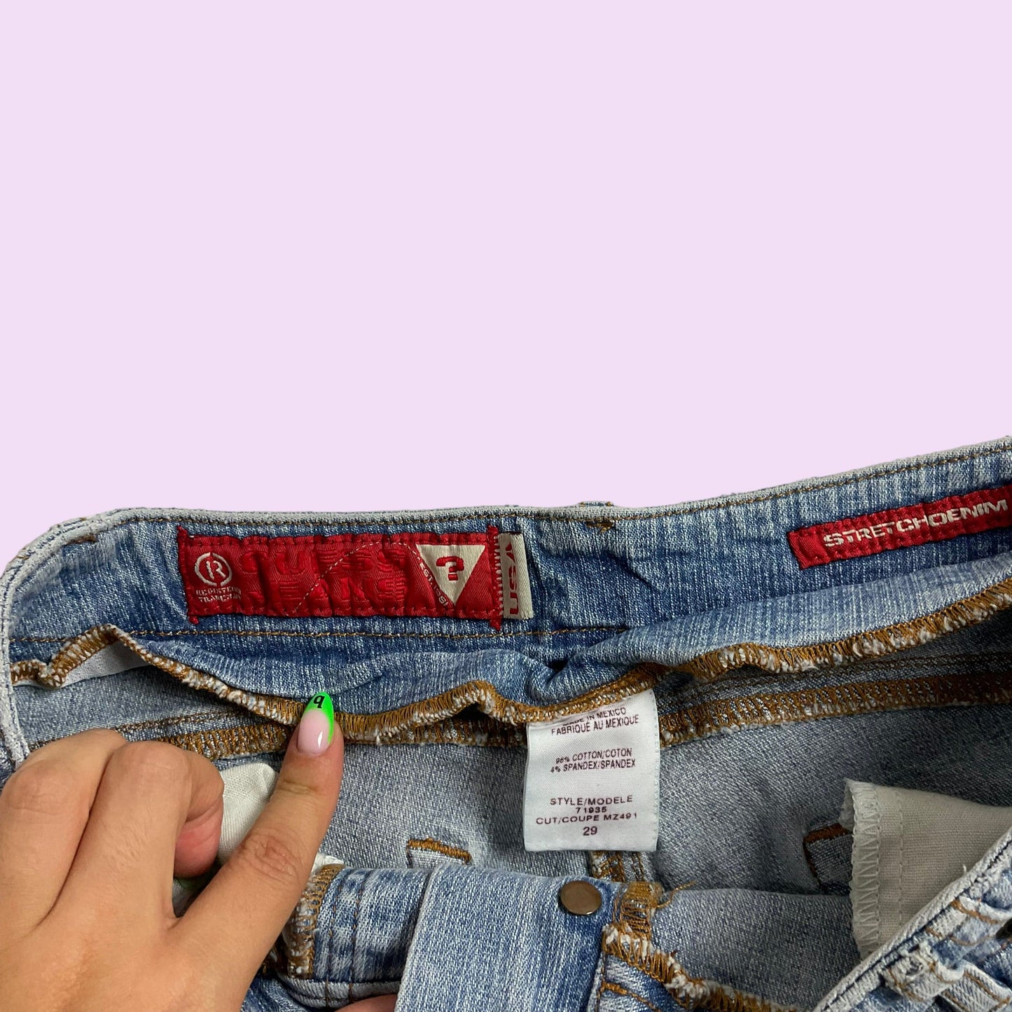 Y2K Denim Guess Mini Shorts