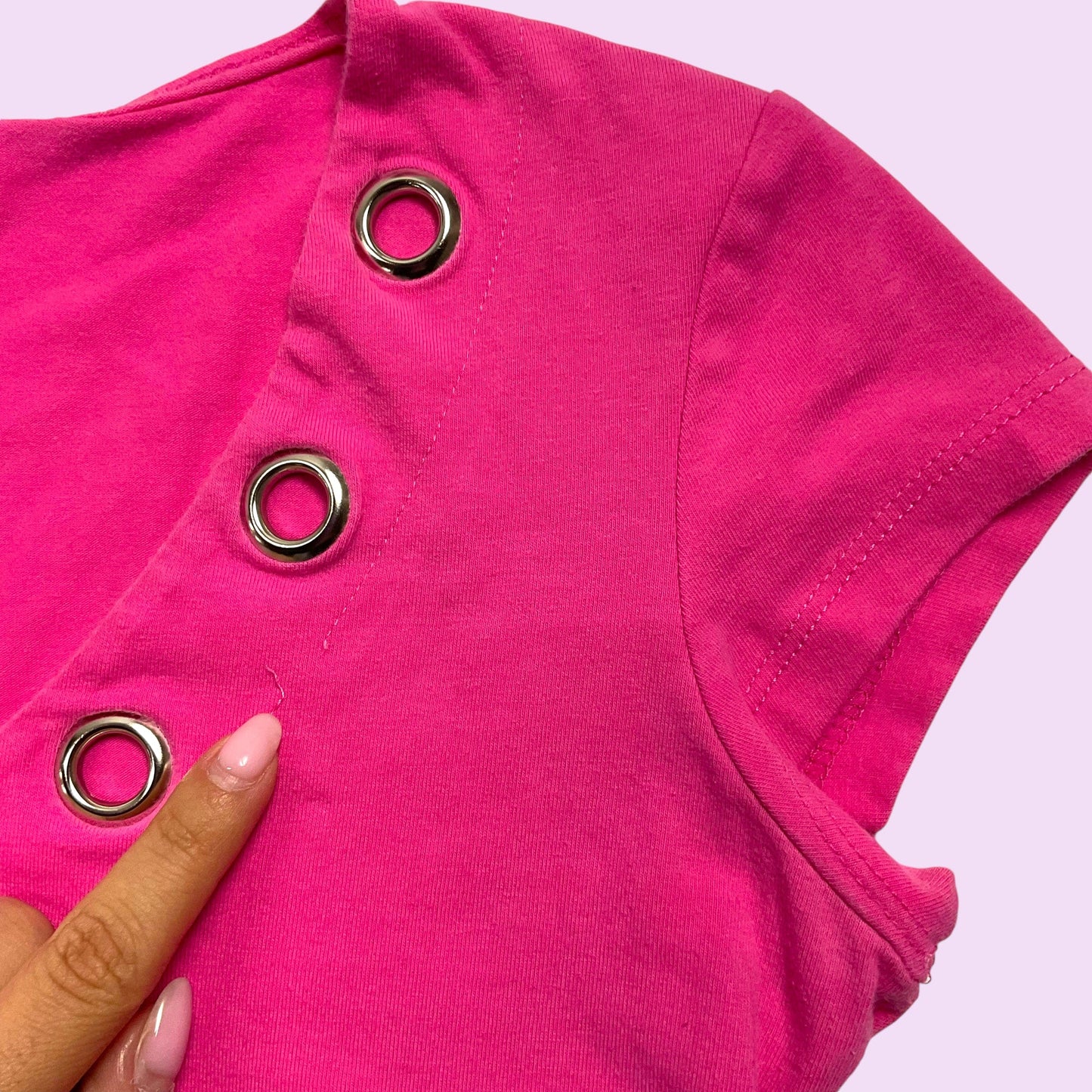 Vintage 90s Stud Pink Top