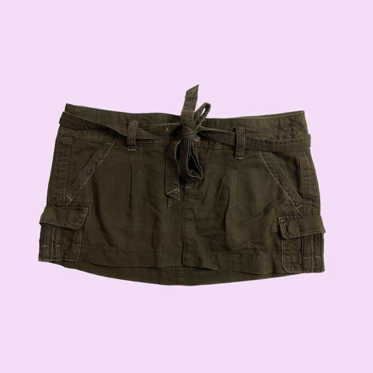 Vintage Y2K Cargo Mini Skirt