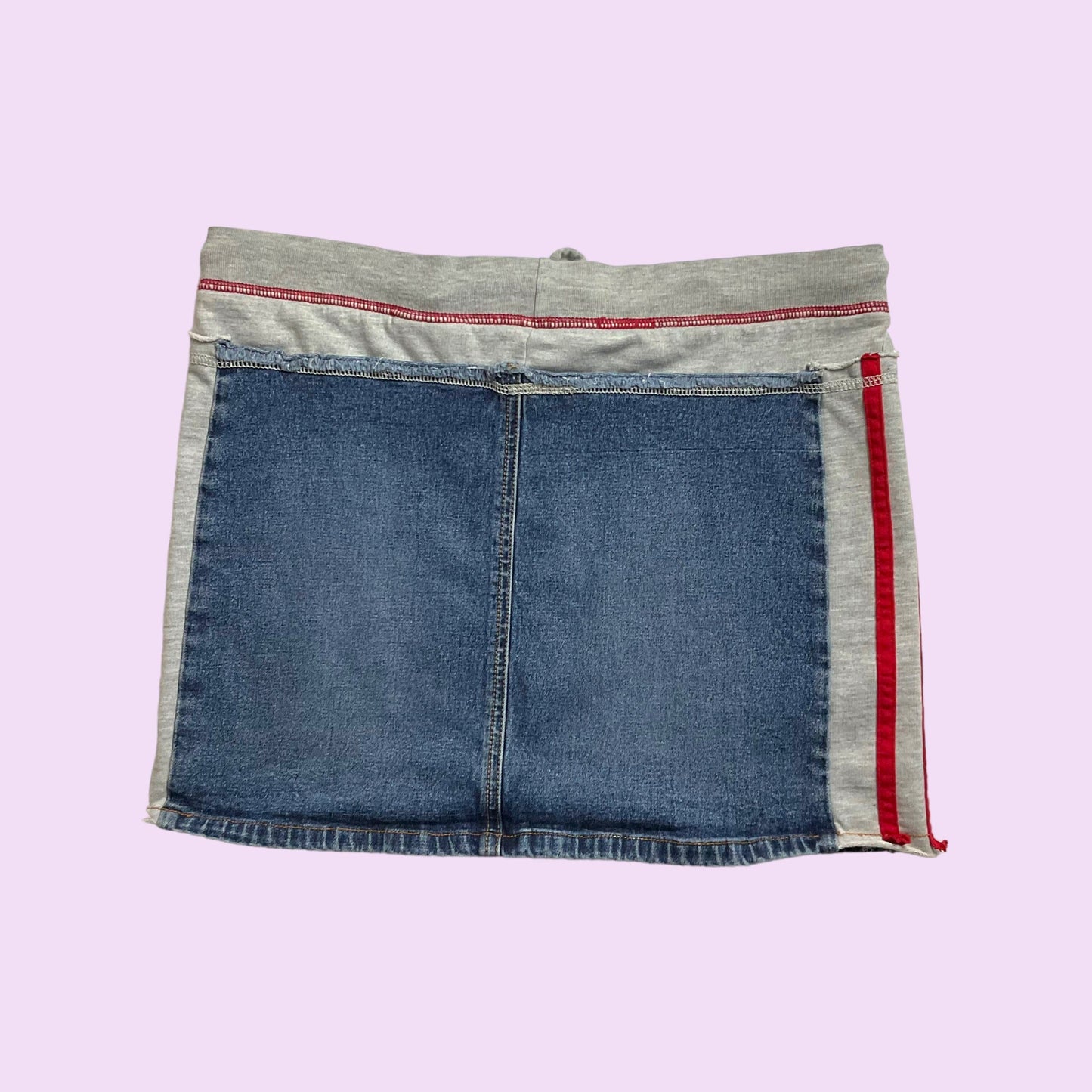 Vintage Y2K Denim Tie Up Bongo Mini Skirt