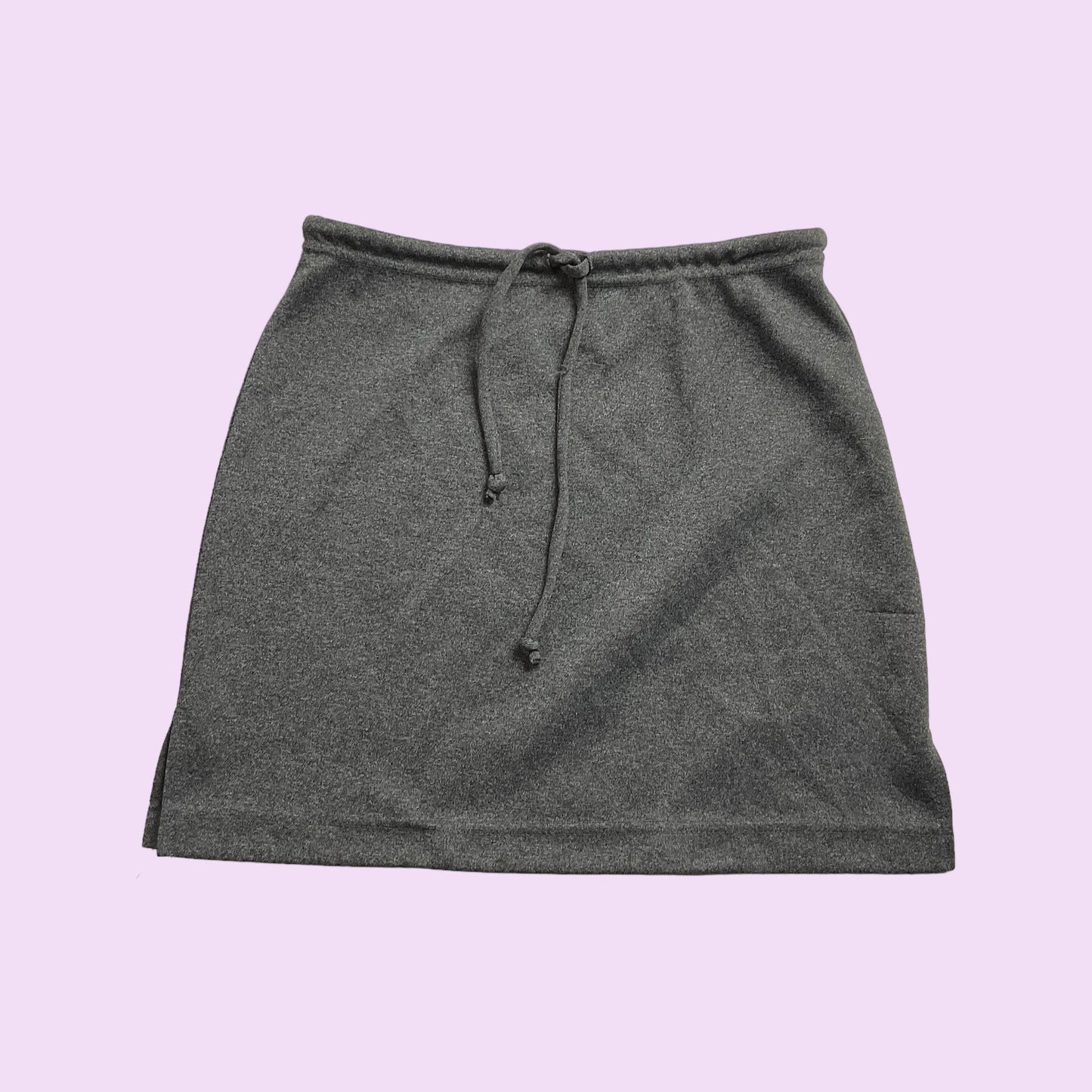 Vintage 90s Grey Tie Up Mini Skirt