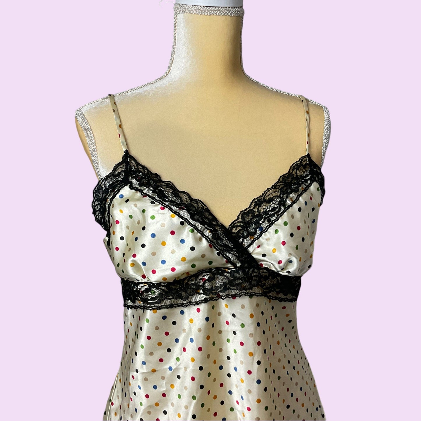 Vintage Y2K Polka Dot Cami Top