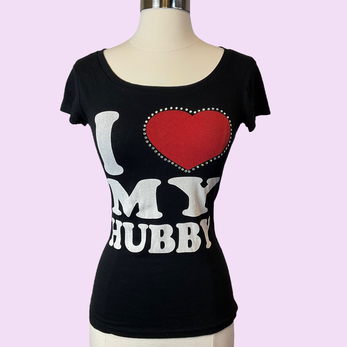 Vintage Y2K Graphic “I Love My Hubby” Top