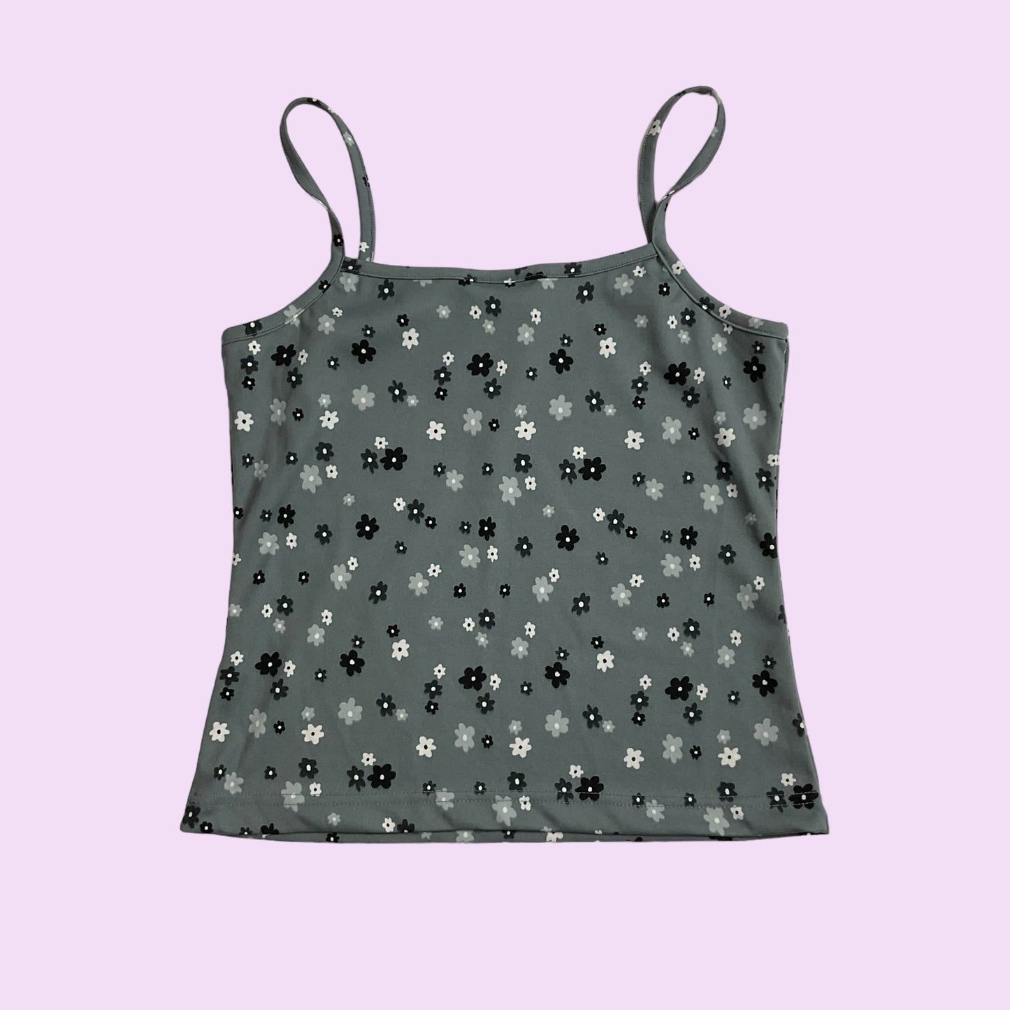 Vintage Y2K Flower Print Cami Top