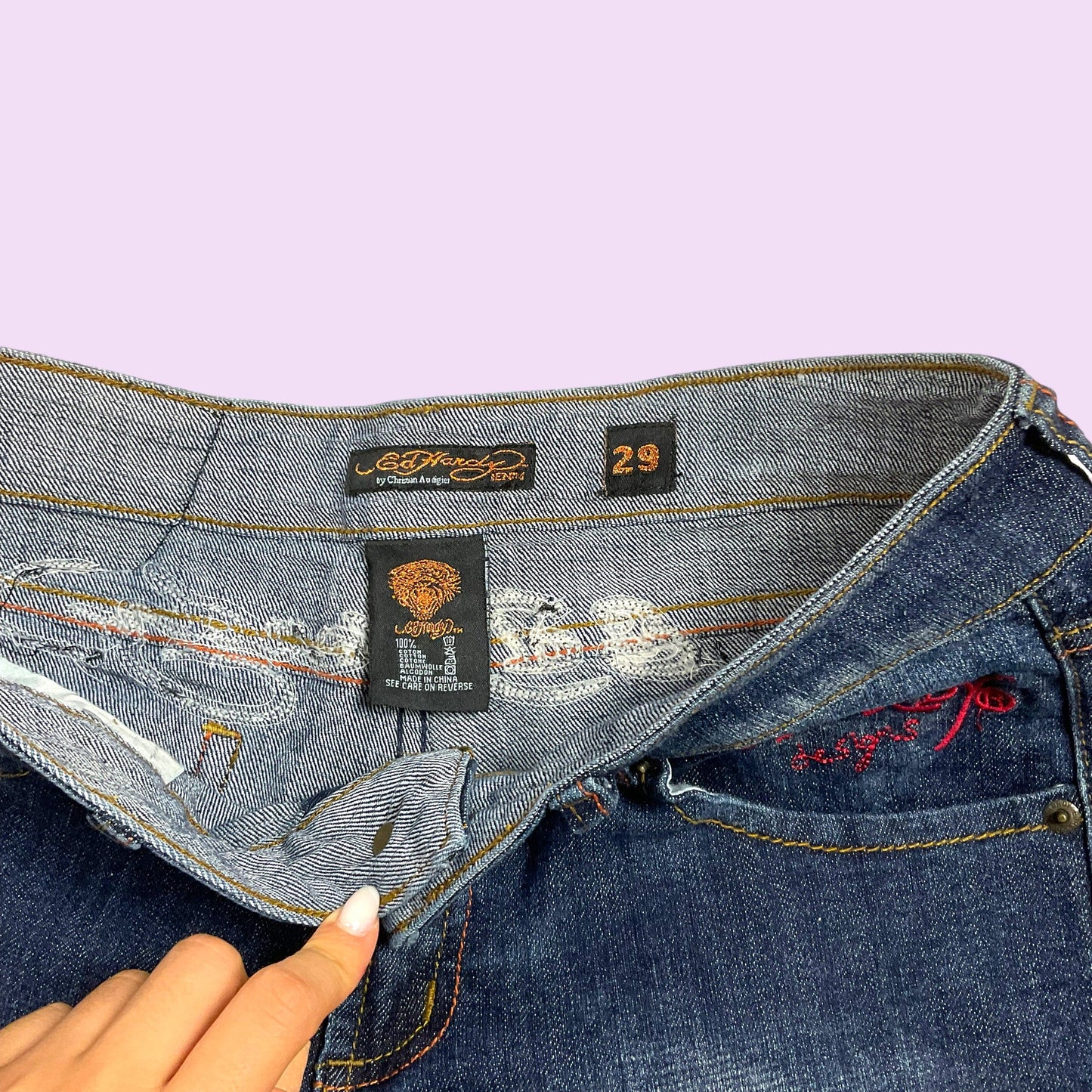 Vintage Y2K Graphic Ed Hardy Denim Jeans