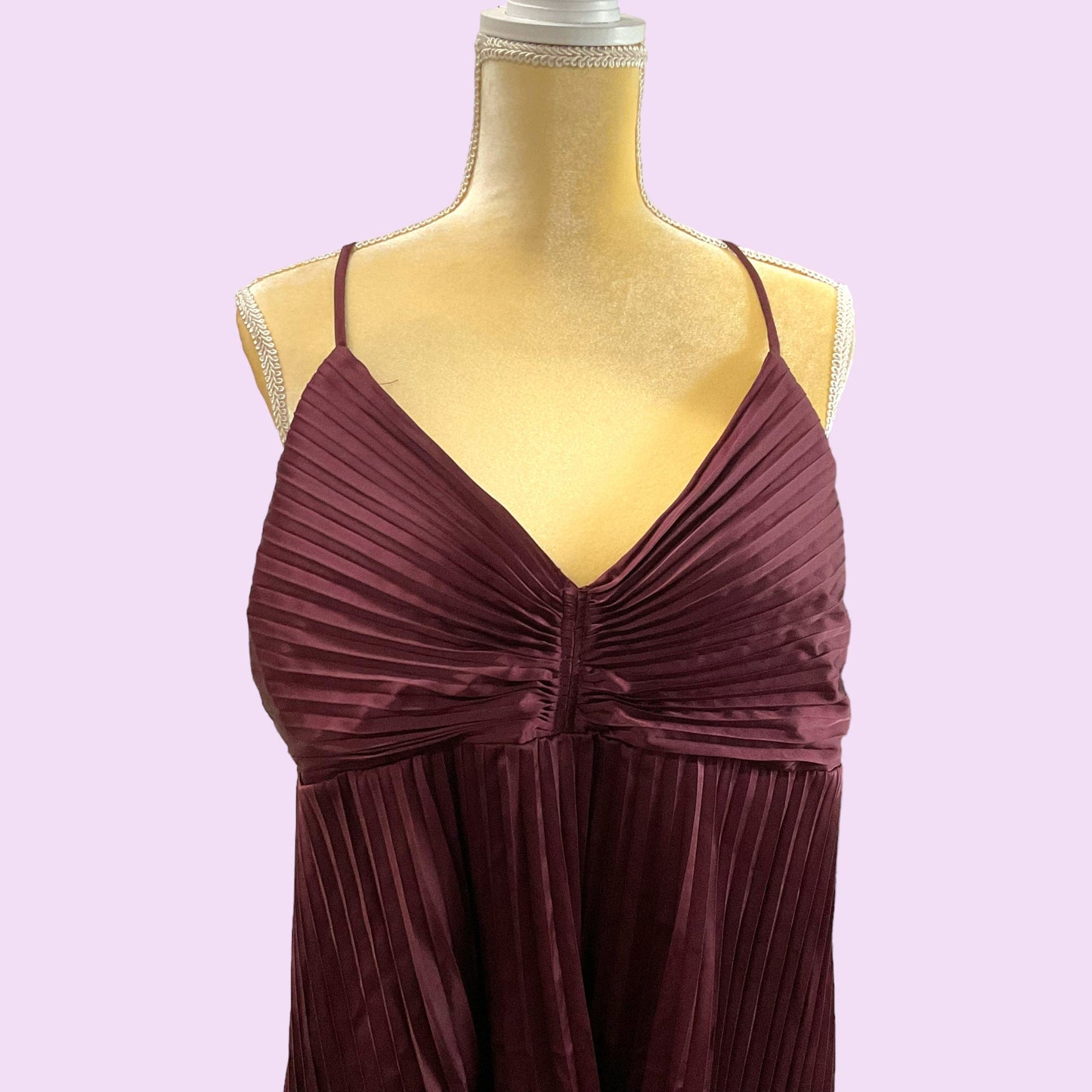 Y2K Pleated Flowy Strappy Cami Top