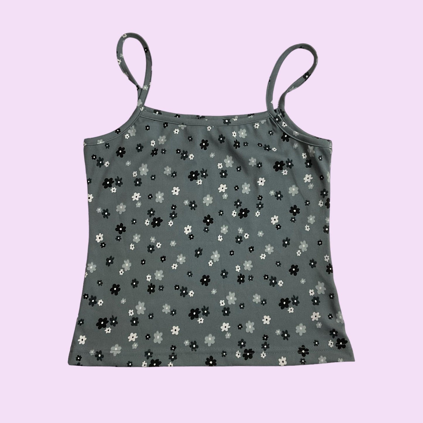 Vintage Y2K Flower Print Cami Top