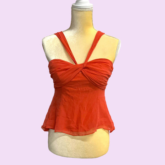 Vintage Y2K Flowy Halter Top