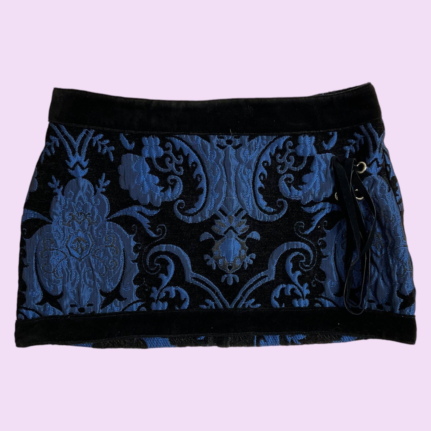 Vintage 90s Shrine Tapestry Mini Skirt