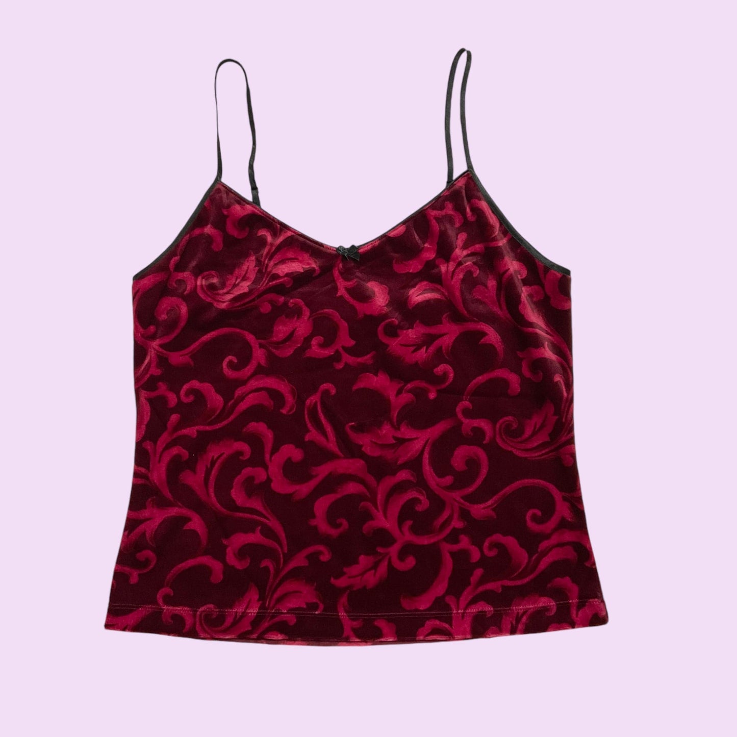 Vintage Y2K Velvet Graphic Cami Top