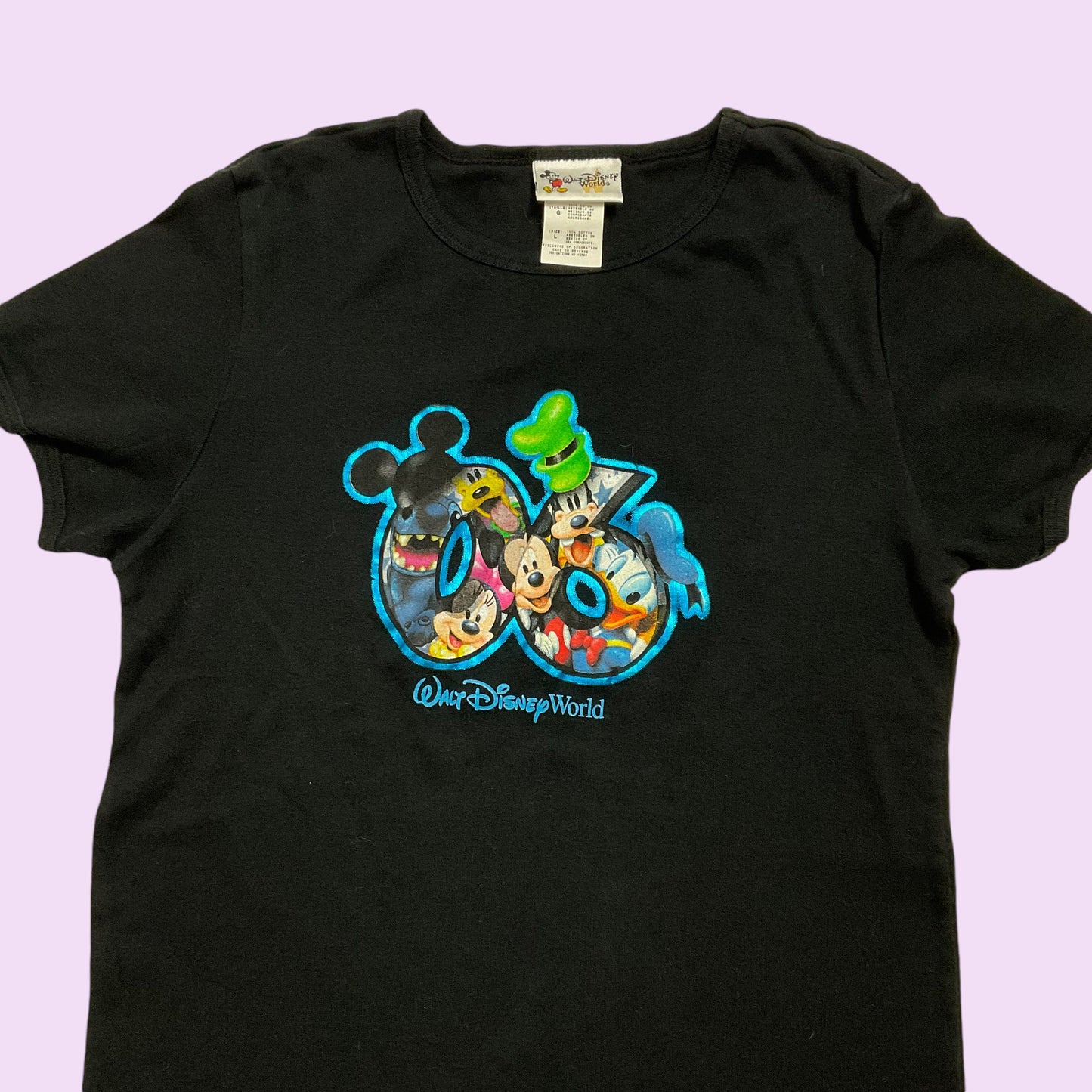 Y2K Graphic Disney World Top