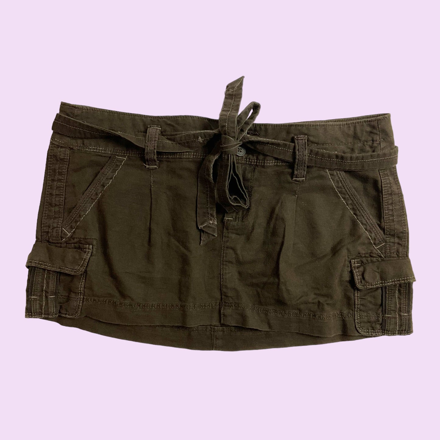 Vintage Y2K Cargo Mini Skirt