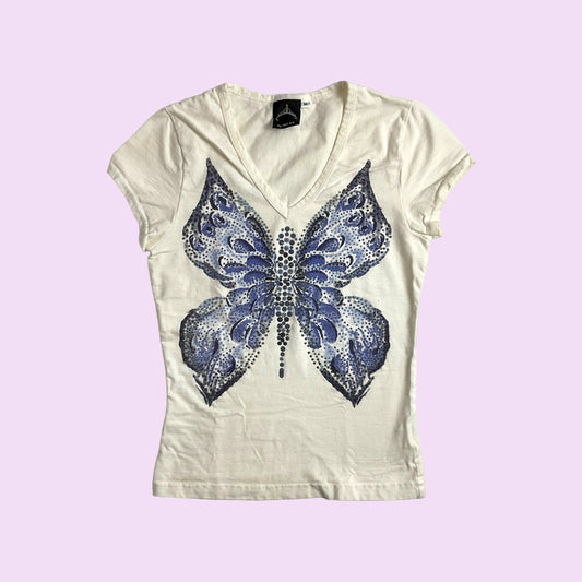 Vintage Y2K Graphic Butterfly Top