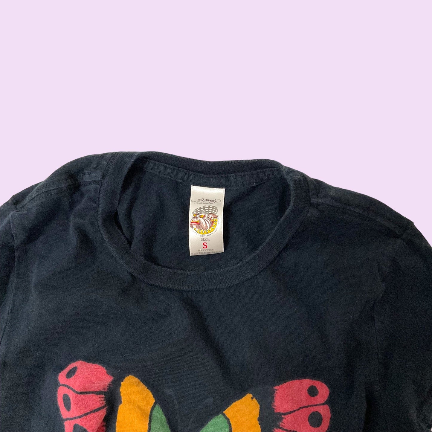 Vintage Y2K Graphic Ed Hardy Top