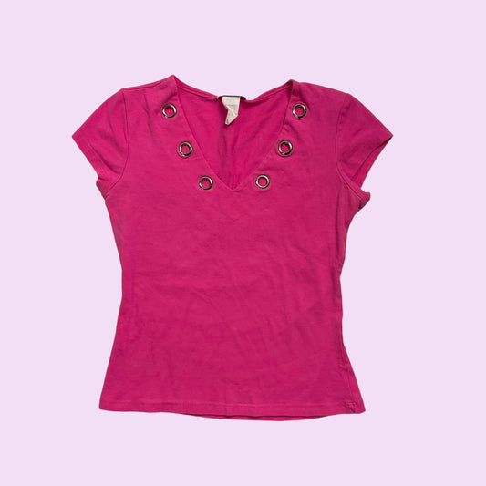 Vintage 90s Stud Pink Top