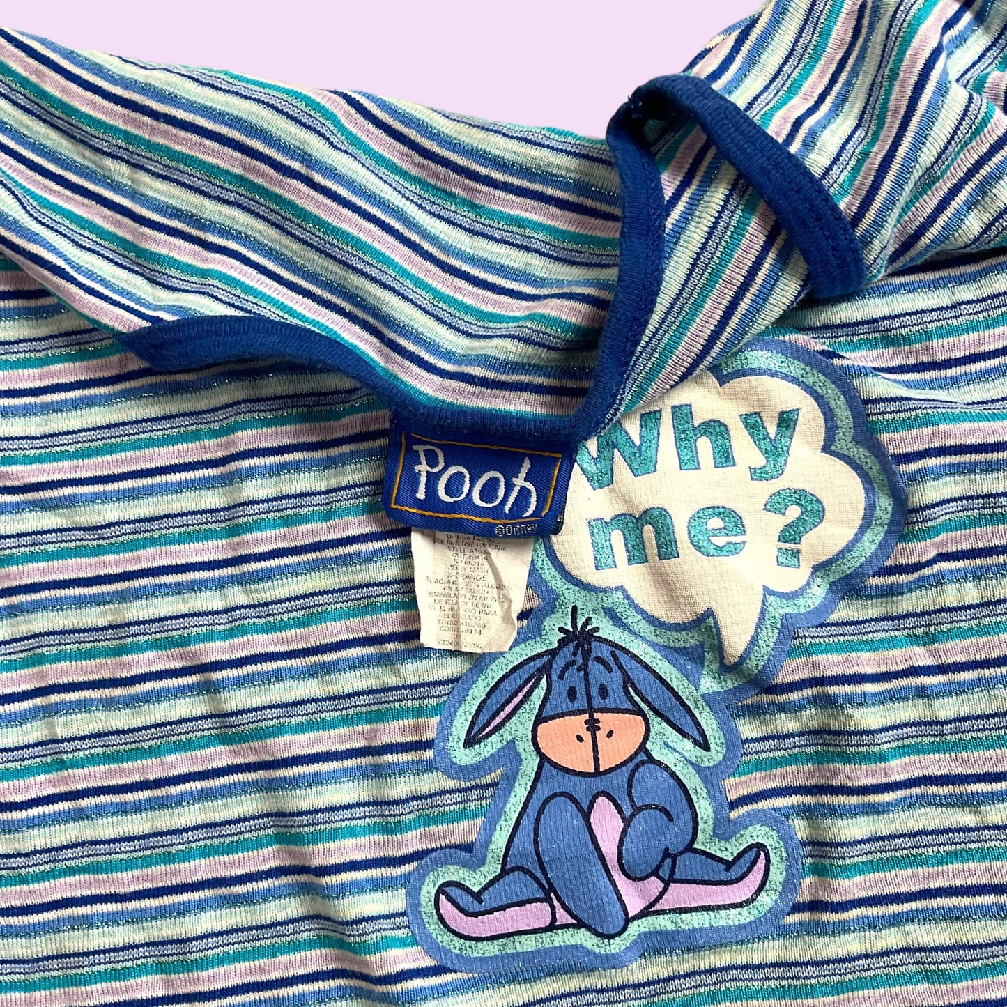 Y2K Graphic Eeyore Disney Ringer Top